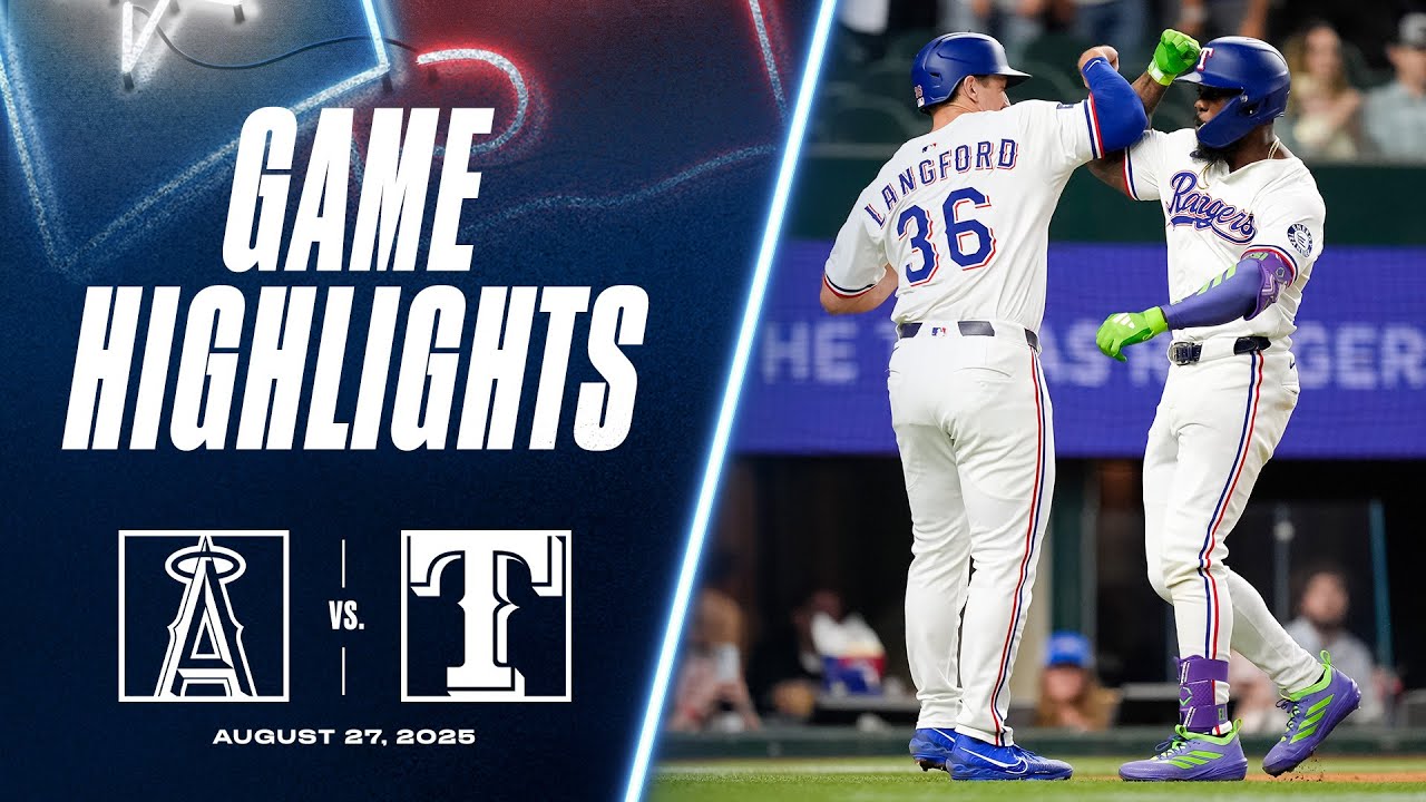 Angels vs. Rangers Game Highlights (8/27/25) | MLB Highlights