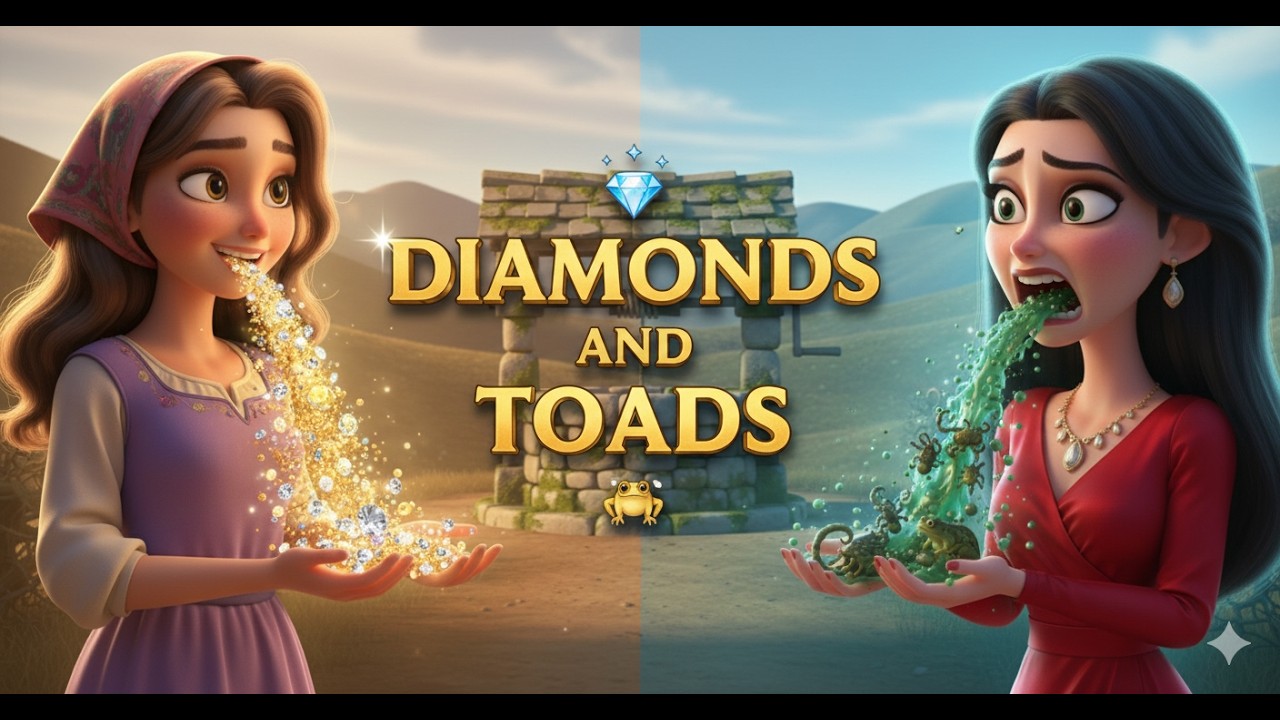 The Girl Who Spoke Diamonds | Diamonds and Toads Story