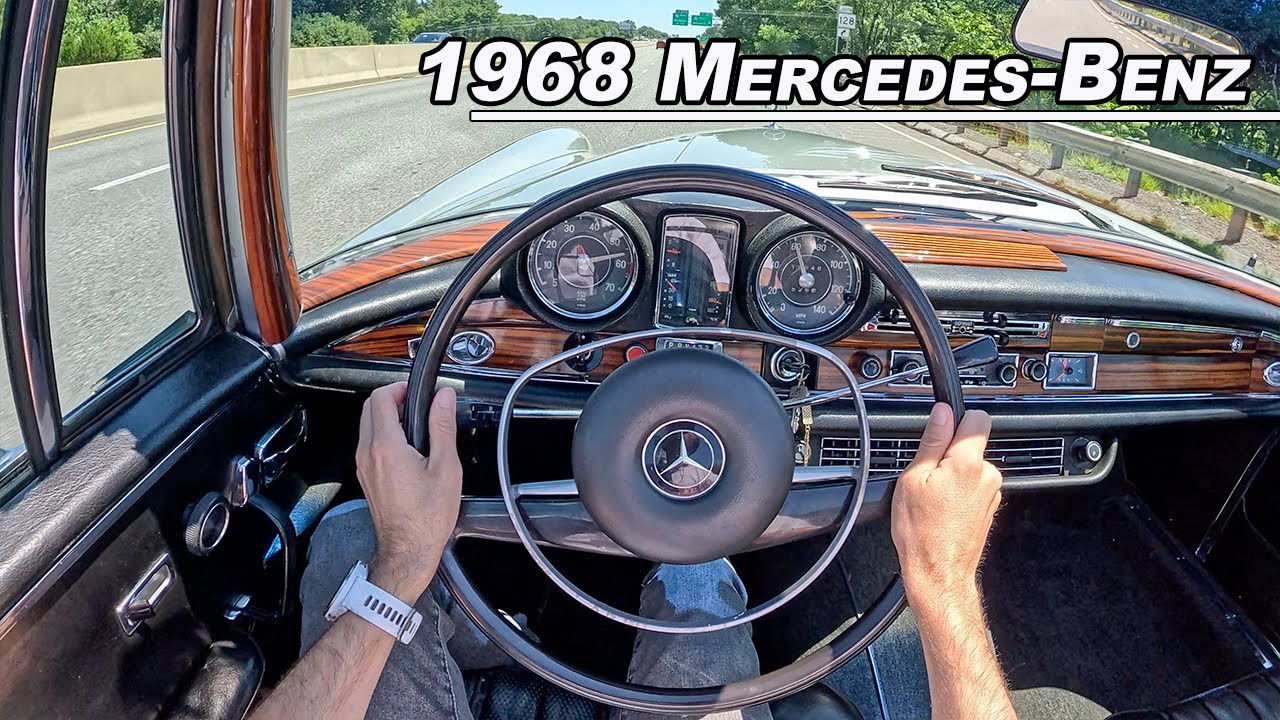 Mercedes-Benz 280SE Cabriolet 1968 года — вождение классического немецкого автомобиля класса люкс...