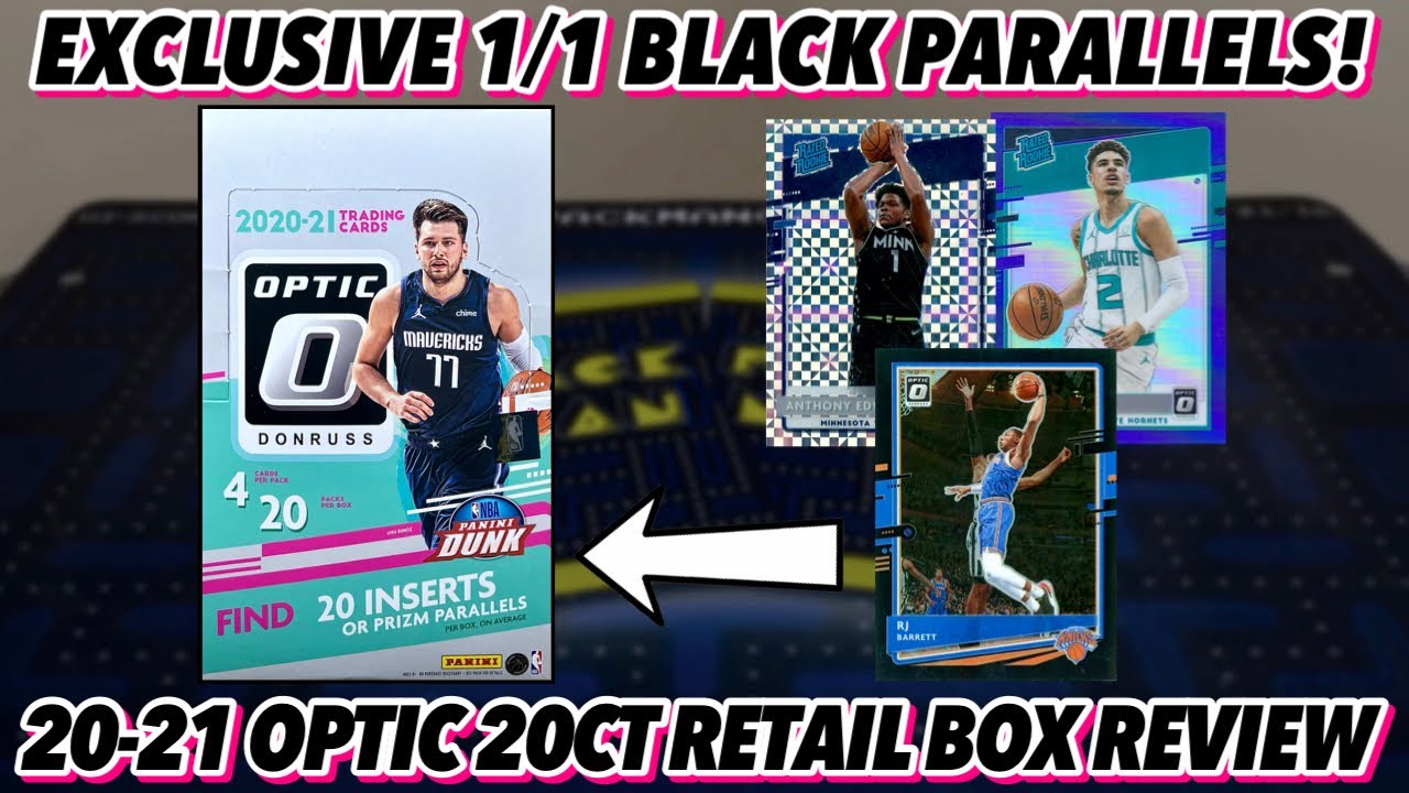 ЭКСКЛЮЗИВНЫЕ ЧЁРНЫЕ ПАРАЛЛЕЛИ 1/1! | Обзор розничной коробки Panini Donruss Optic Basketball 20 ш...