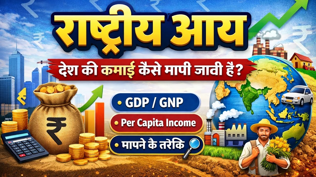 राष्ट्रीय आय (National Income) क्या है? | GDP, GNP और Per Capita Income आसान भाषा में