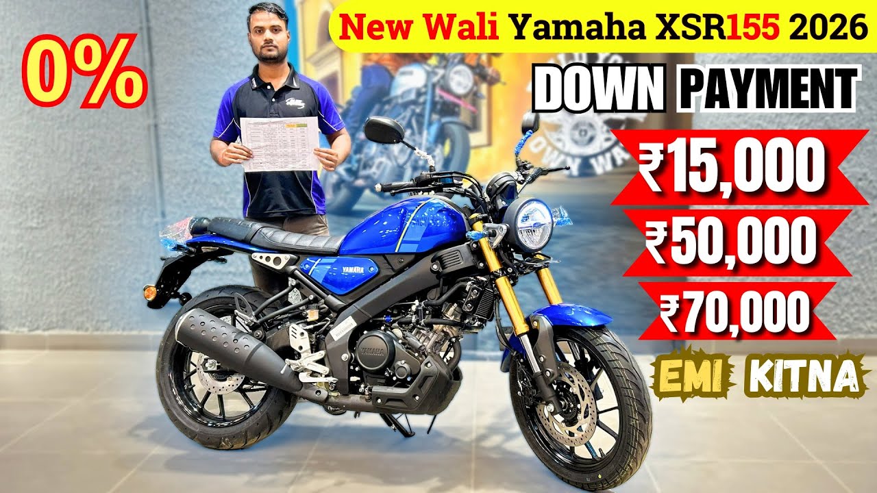 2026 Yamaha XSR 155 || 3 Best Down Payment, Low Emi || On Road Price Discount