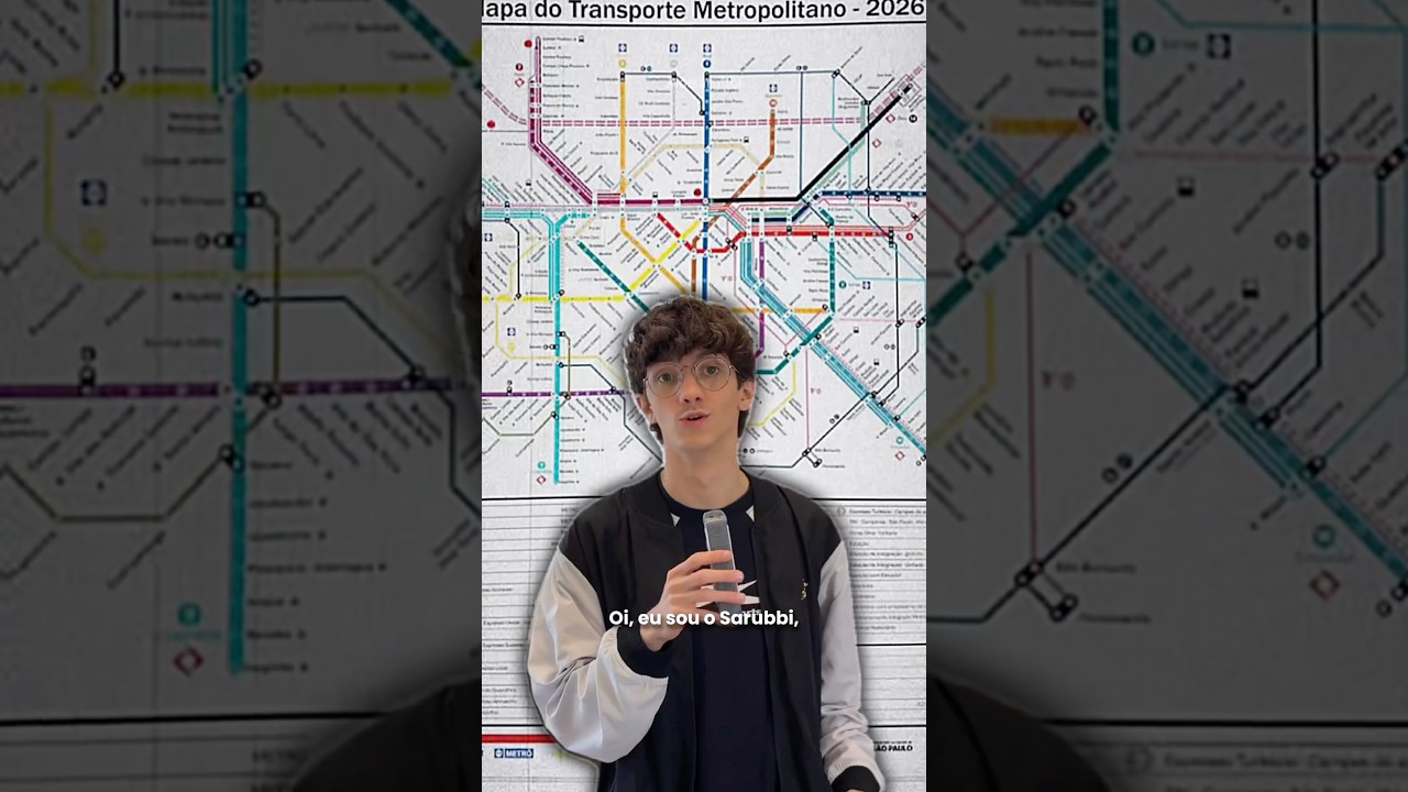 NOVO MAPA DOS METR&Ocirc;S E TRENS!? #saopaulo #metro #trem #novidade