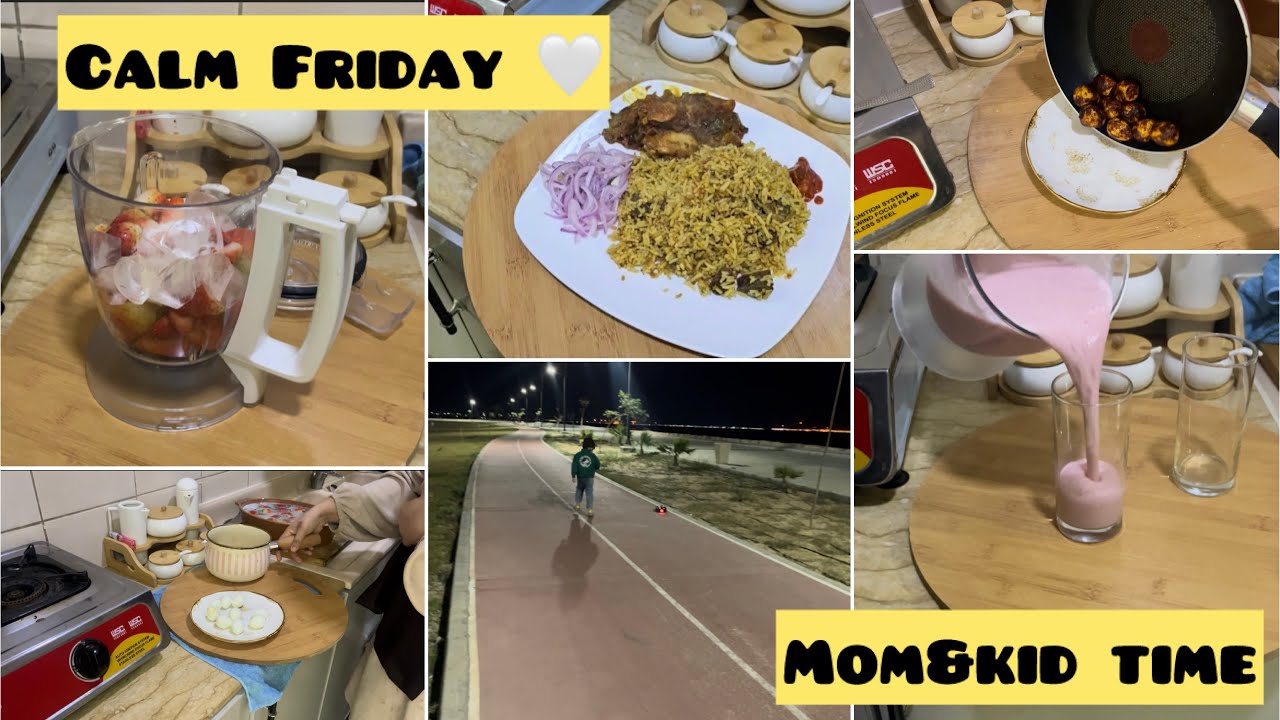 A calm&peaceful Friday vlog|Kids day out,Strawberry milkshake &Quail Egg masala|@Biteblissbyramsi.a 