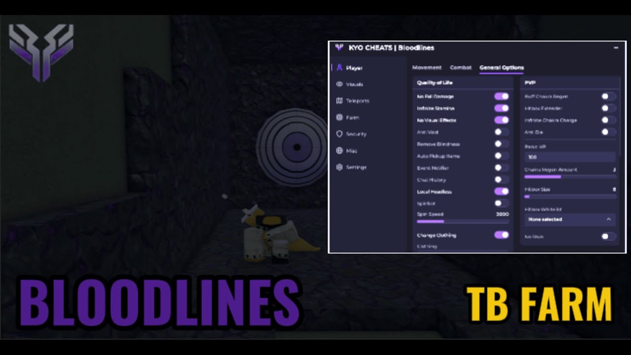 Kyo Bloodlines Script | Tailed Beast Farm, Infinite Grips, Auto Seal, Auto Quests, Inf Lifefruits