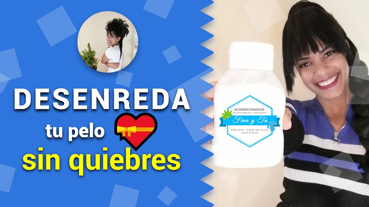 ACONDICIONADOR CASERO💦 para DESENREDAR tu cabello AFRO/ SIN QUIEBRE😋- Hidrata y Desenreda.