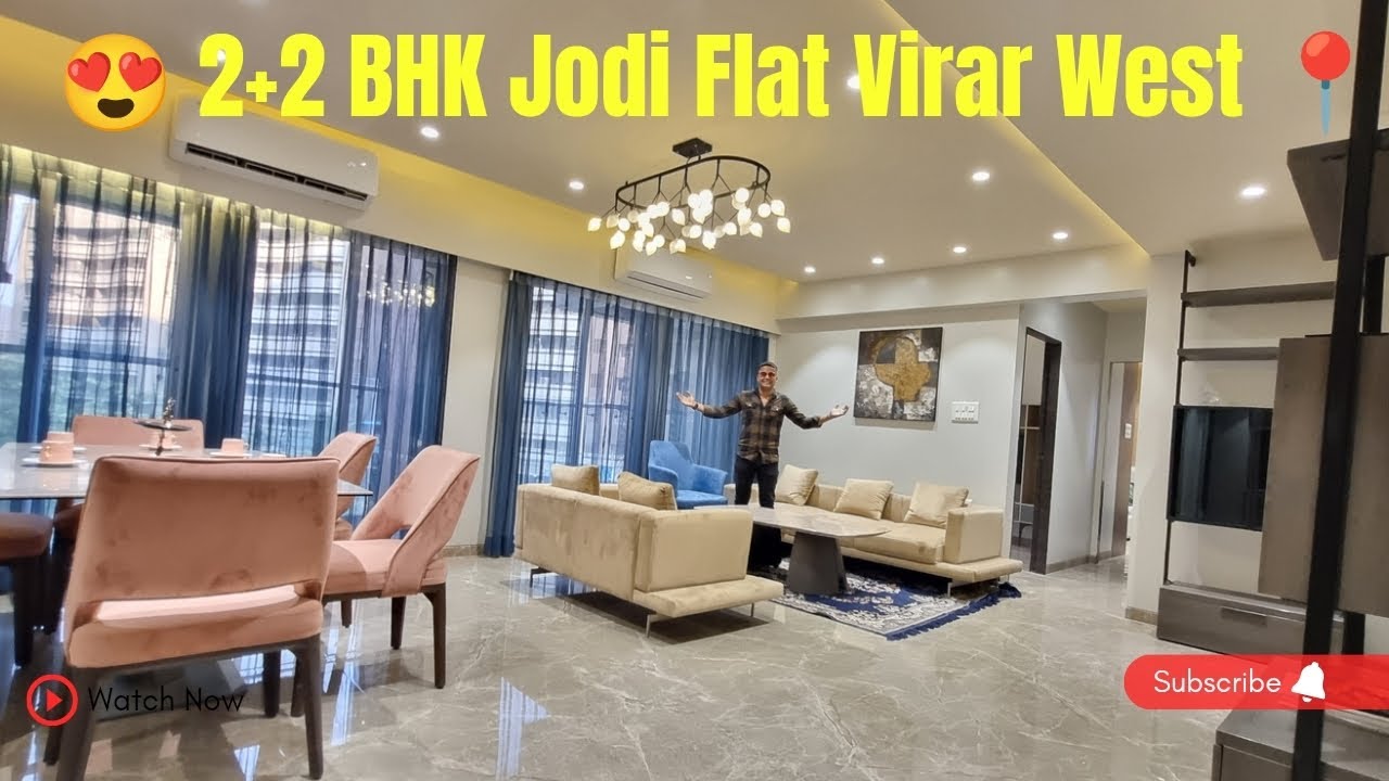2+2 BHK Jodi Flat Virar West 😍 | 2 bhk Jodi flat virar west | Jodi Flat in Virar West 📍| 4bhk