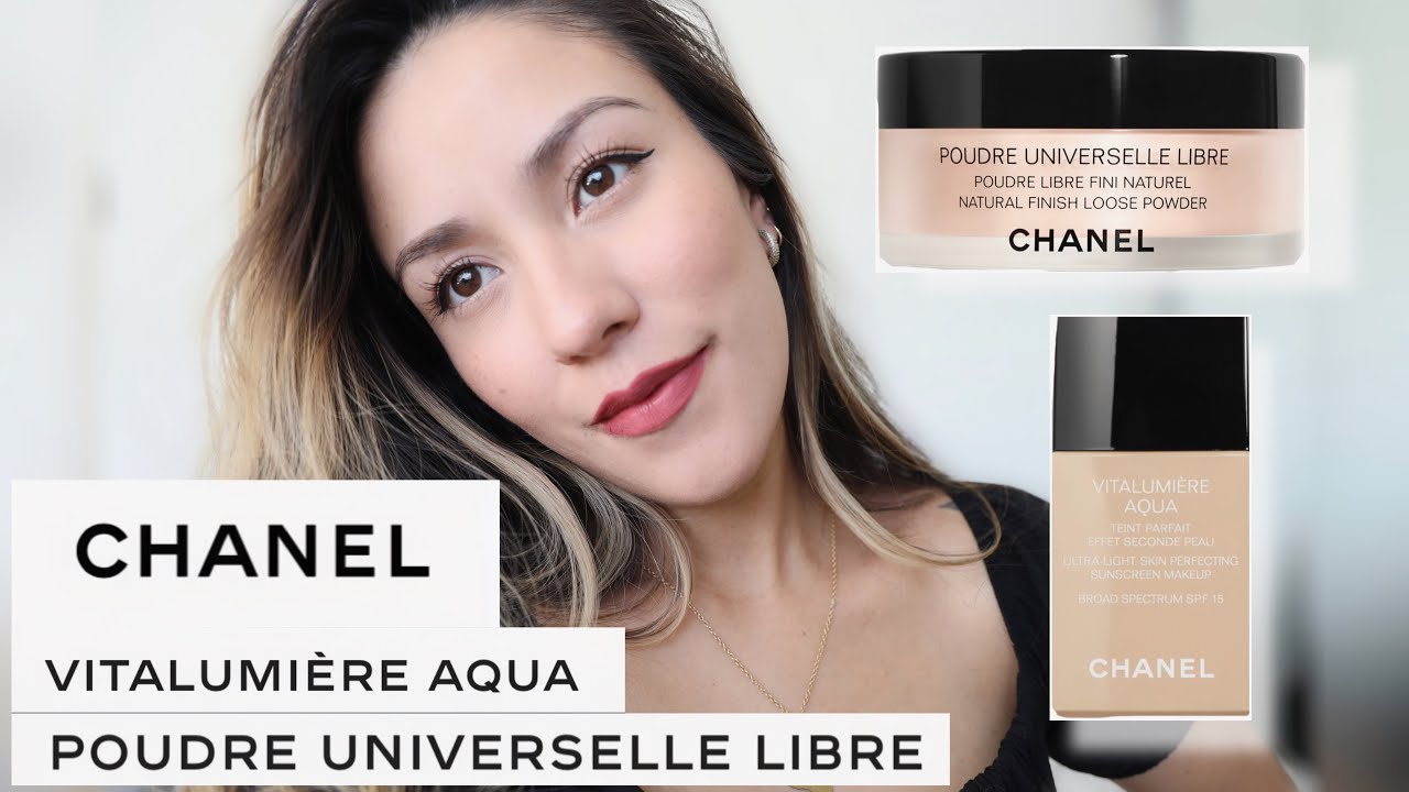 CHANEL: PROBAMOS EL POLVO DE CHANEL POUDRE UNIVERSELLE LIBRE Y SU BASE VITALUMIERE AQUA.