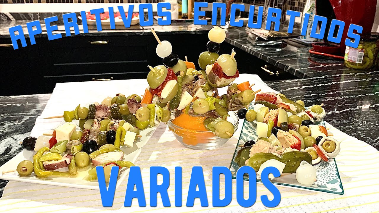 APERITIVOS ENCURTIDOS VARIADOS PARA FIESTAS 🫒SORPRENDENTES Y BRUTALES🥒 MUY FÁCIL