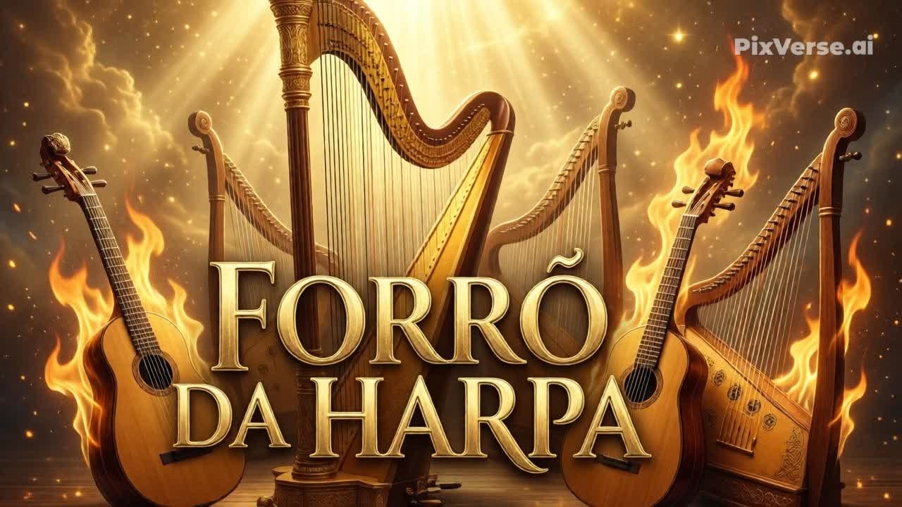🔥 Louvores 2026  Forró da Harpa  Cristã 🙌