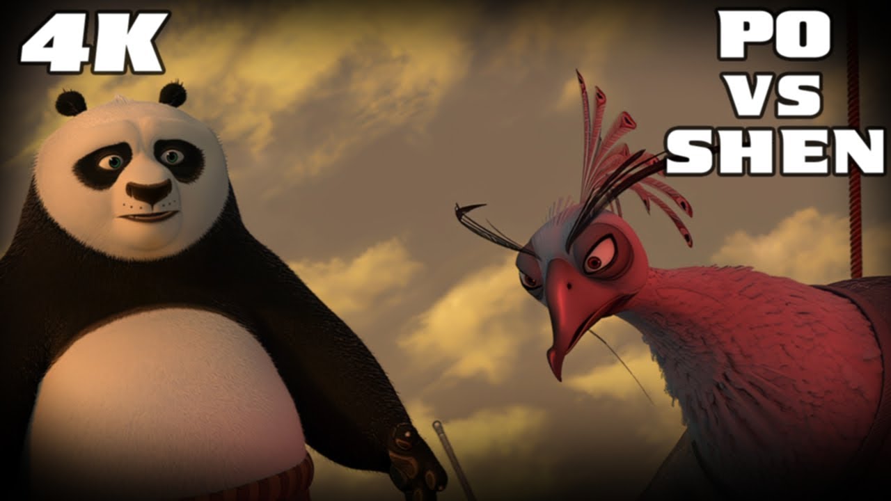 Kung Fu Panda 2 - Po Vs Lord Shen - Full Fight || 4K 60FPS