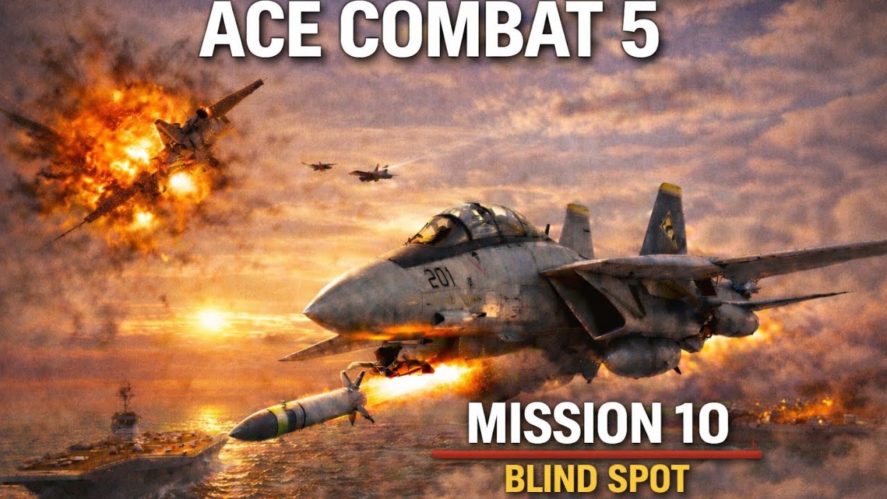 Ace Combat 5 – Mission 10: Blind Spot | No Commentary | PCSX2