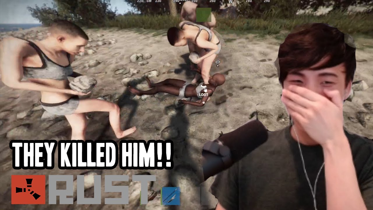 Sykkuno Watches Disguised Toast Murder Michael Reeves. First Time Playing Rust