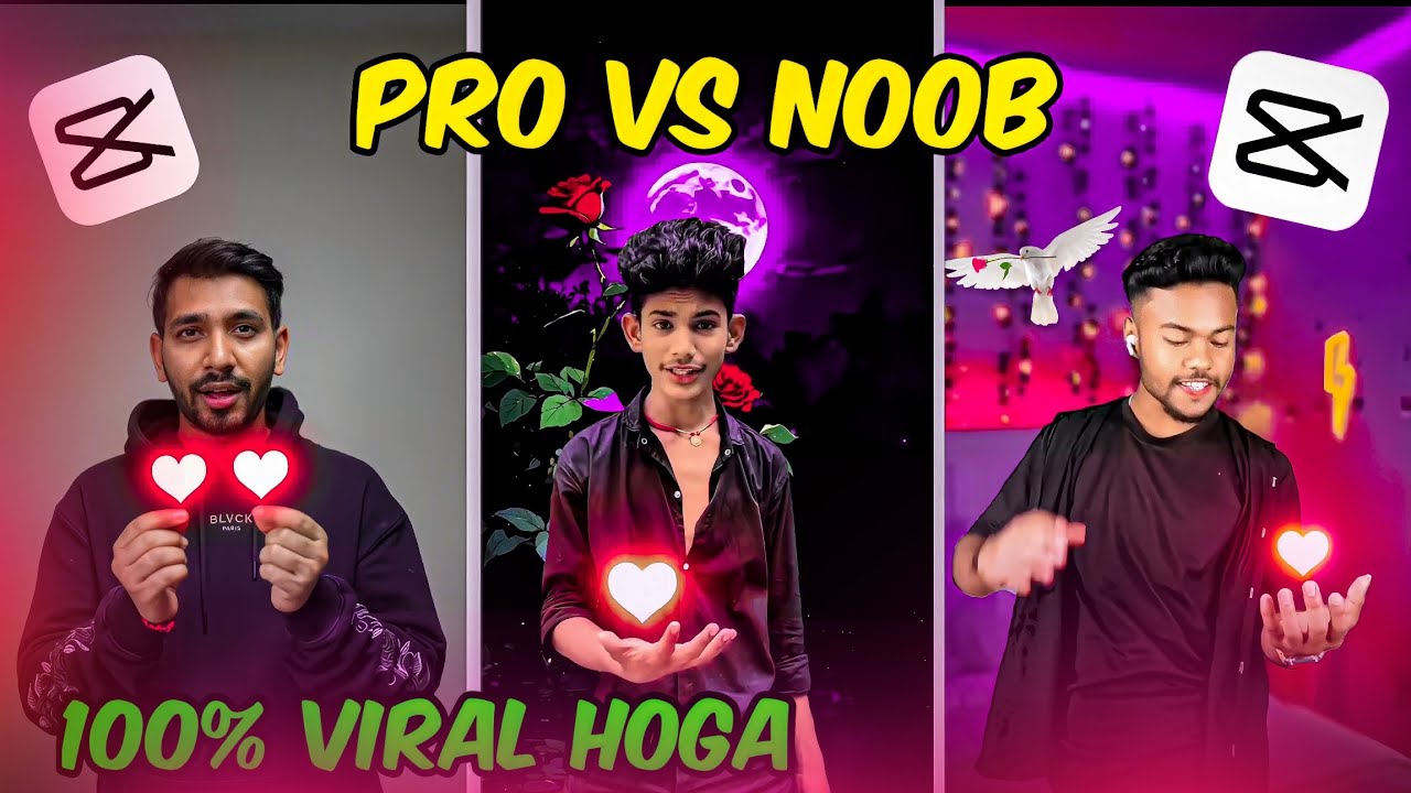 Pro vs Noob || Parindon ki tarah || Saarvendra video editing in Capcut | Capcut Video Editing