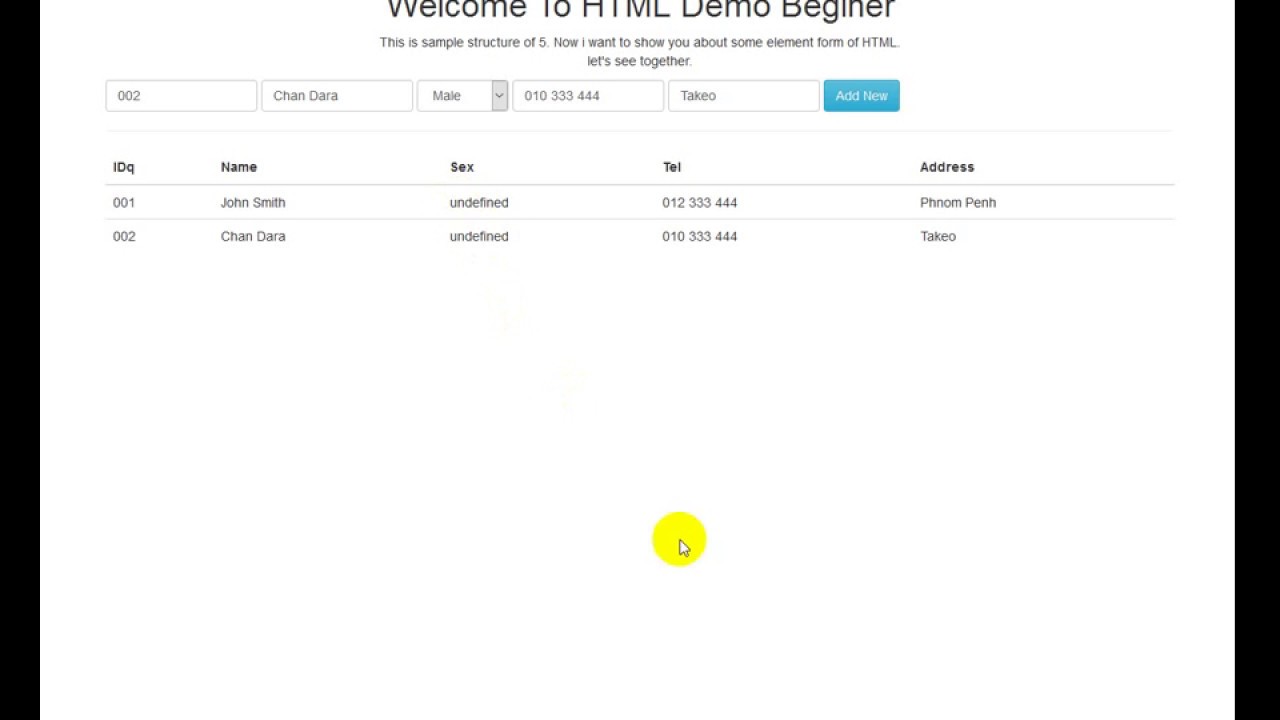 How to use Jquery append tr to table