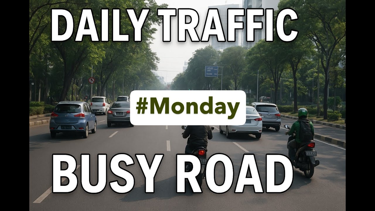 Daily Traffic on a Busy Road | Cars and Motorbikes Passing by in Real Life