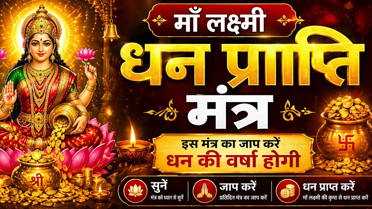 Mahalakshmi Mantra 108 Times | ॐ श्री महालक्ष्म्यै च विद्महे | धन और समृद्धि के लिए शक्तिशाली मंत्र
