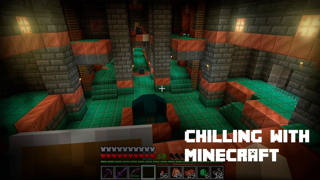Minecraft Relaxing Gameplay.