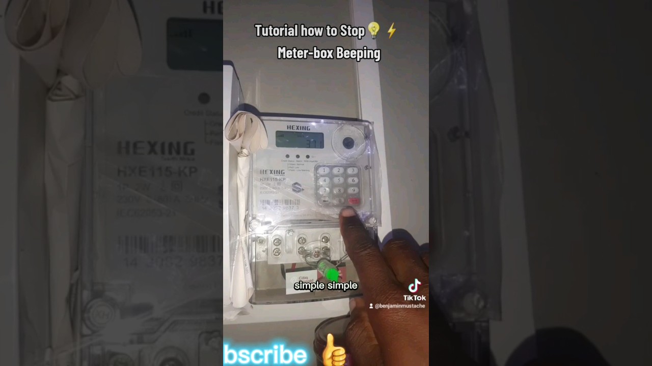 Learn how to Stop Hexing Electricity Meter-box Beeping or noisy pressing 812 Red button Code