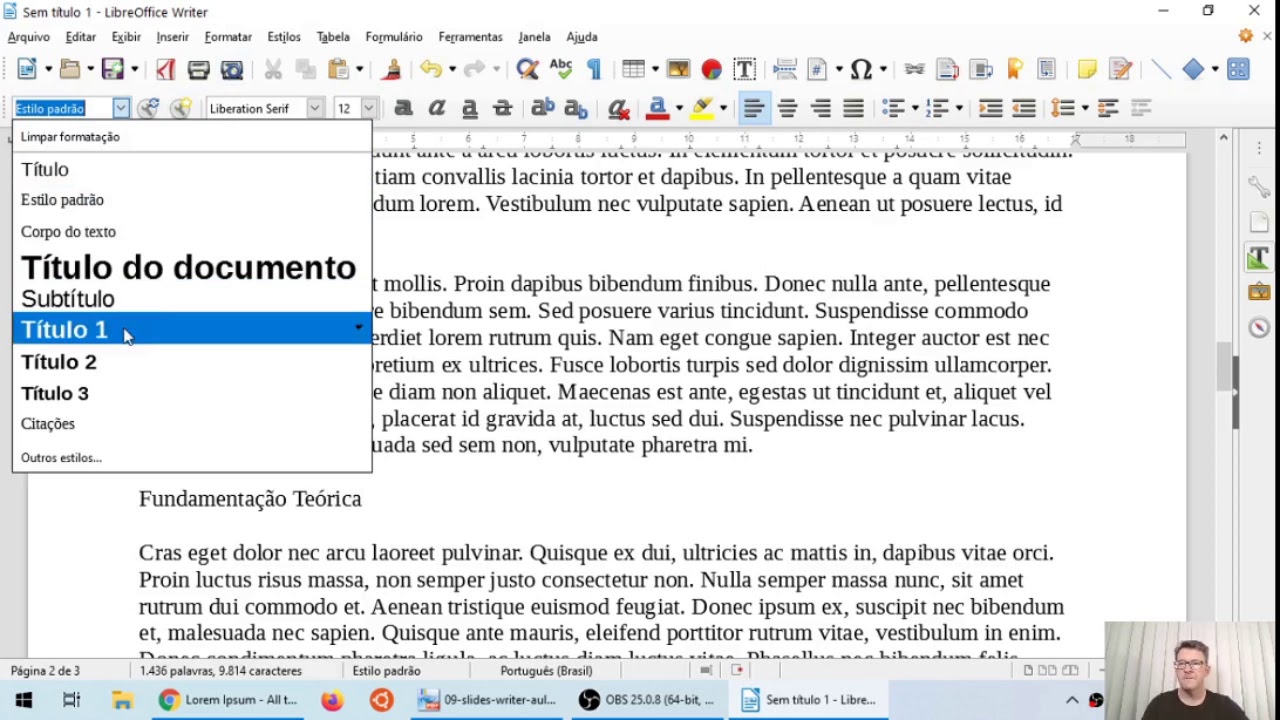 LibreOffice Writer - Como Inserir Índice Automático