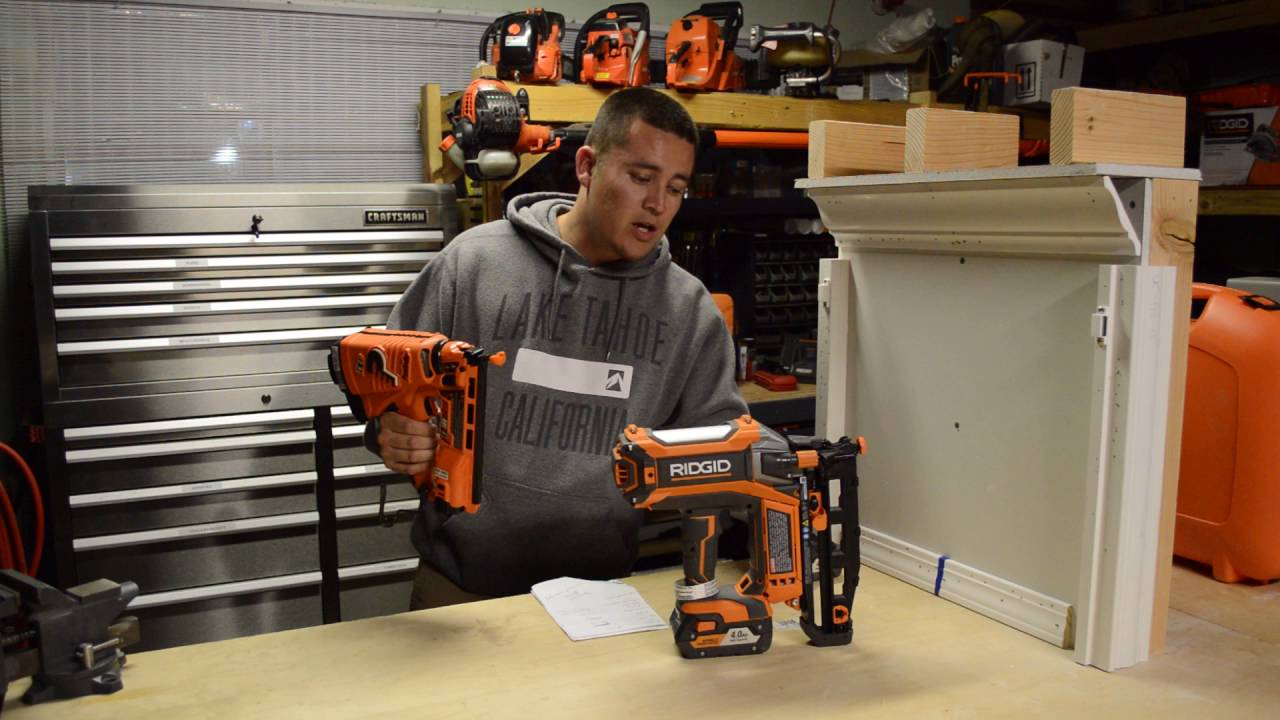 Ridgid hyperdrive 18v 16 gauge  finish nailer vs paslode 16 gauge finish nailer