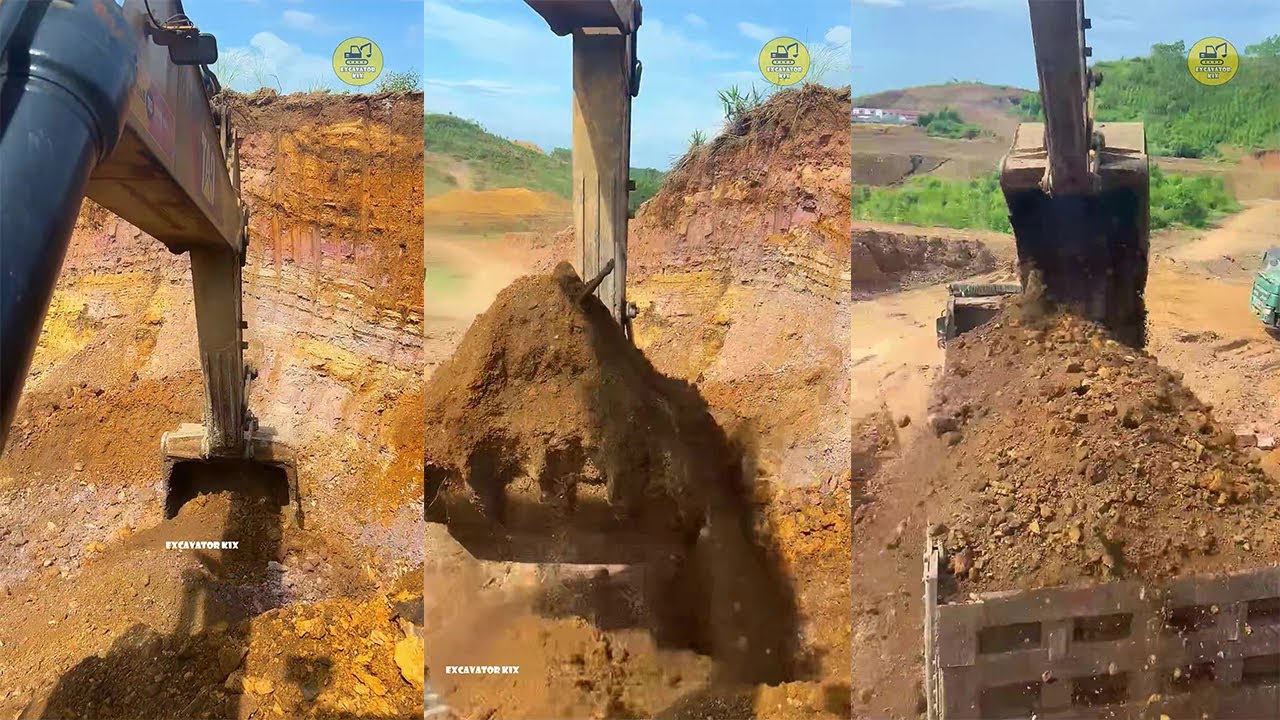 How To Excavators Load Soil Onto Trucks Professionally P1225