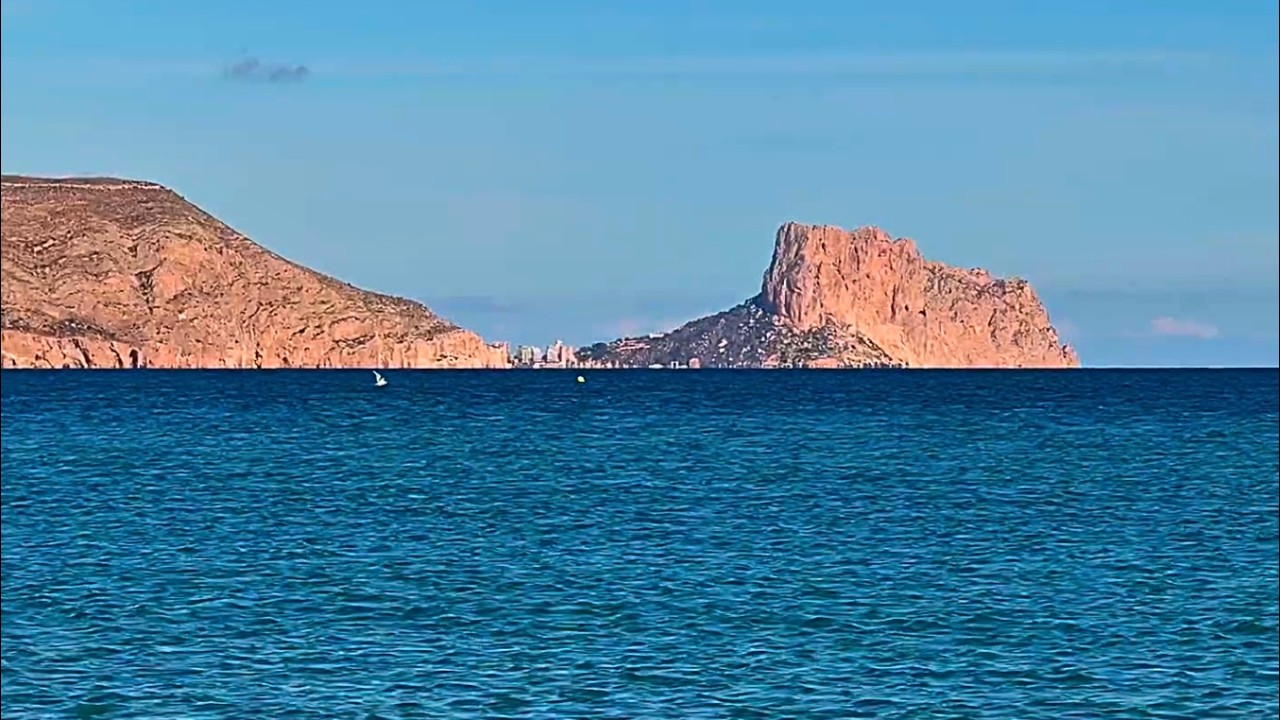 Romantic Sea View of Ifach Natural Park | Costa Blanca Coast 🌊☀️ Relaxing Ocean Sounds & Music