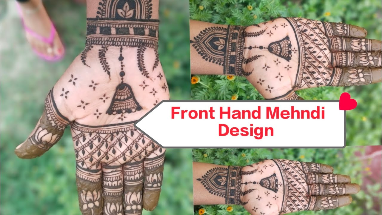 Front Hand Mehndi Design ll New Mehndi Design ll Easy Mehndi Design #mehndi #trending #viralvideo 🌿🌿