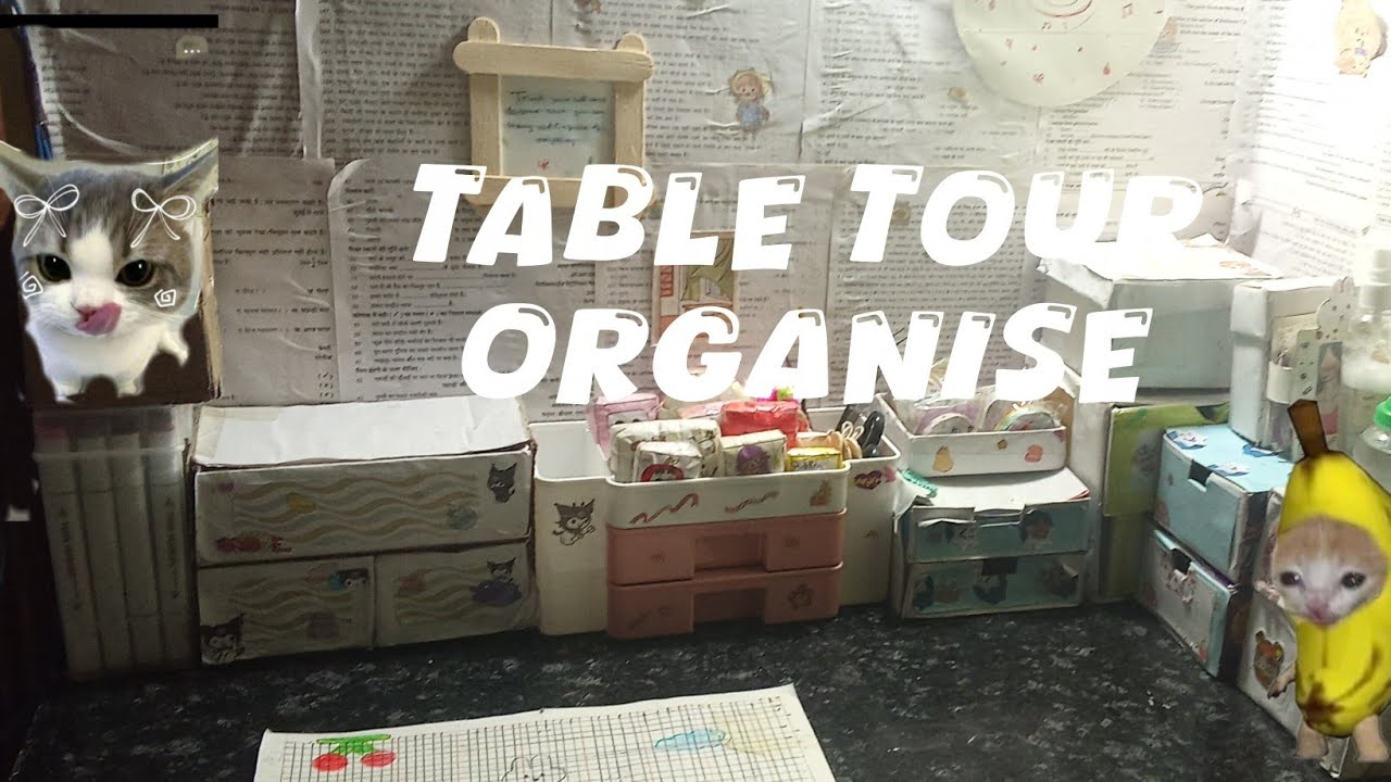 table #orgnise#table tour 😁#repear #cute ✨🌟