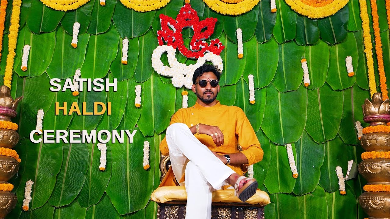 Satish Groom Haldi 4K Teaser #2025 | mangalasnanam | haldiceremony | treditional