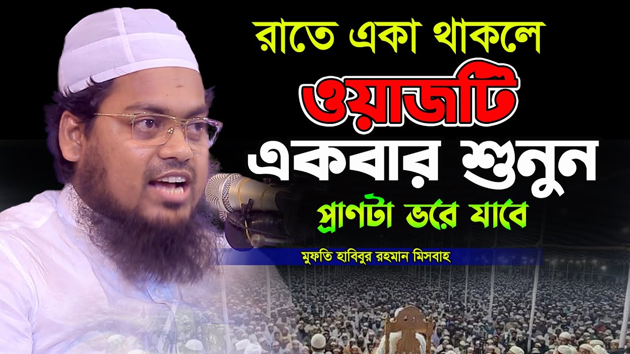 রাতে একা থাকলে ওয়াজটি একবার শুনুন বুক ছিড়ে কান্না আসবে,হাবিবুর রহমান মিসবাহ,habibur rahman misbah
