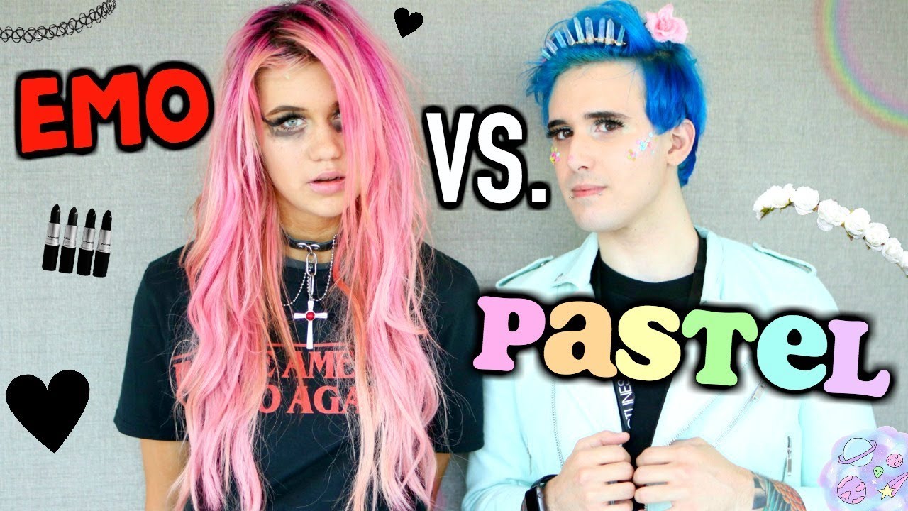 PASTEL VS. EMO MAKEOVER CHALLENGE (Part 1) FT. CRANKTHATFRANK