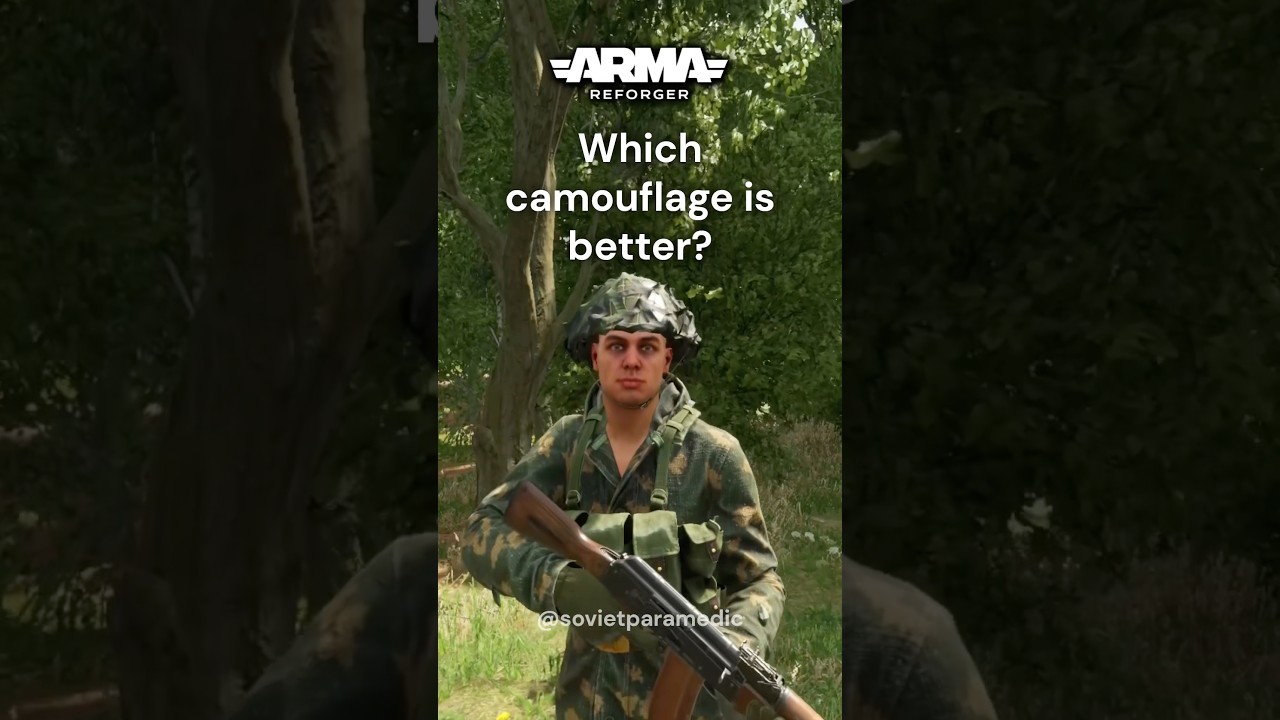 Which camouflage is better in Arma Reforger? #armareforger #tips #gaming #tutorial #comparison