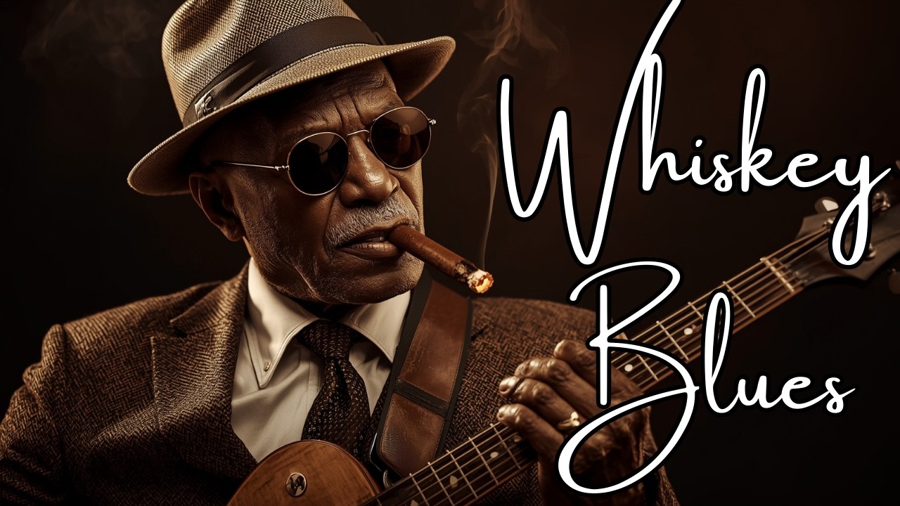 Whiskey Blues Electric Guitar – Slow Chicago Blues | Smoky Bar Late Night Blues