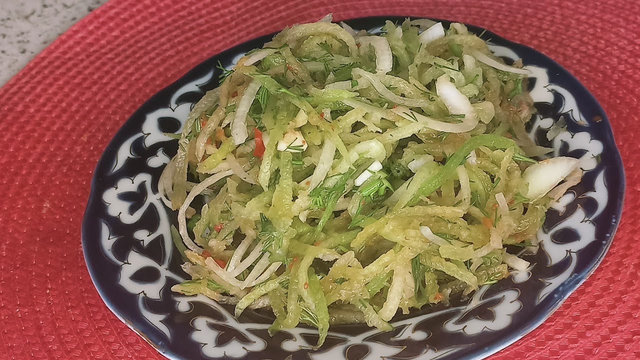 Самый вкусный салат из редьки для узбекского плова.