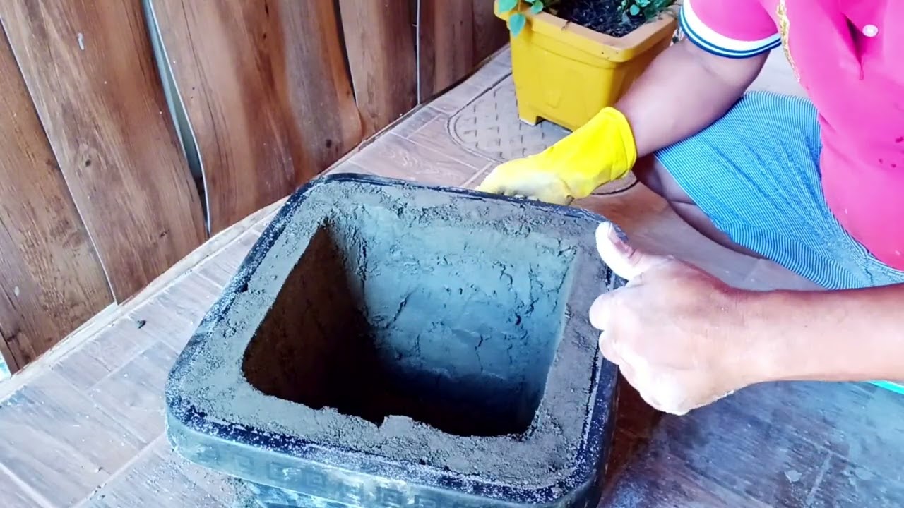 Passo a Passo / Como Fazer Vaso de Cimento Farofa