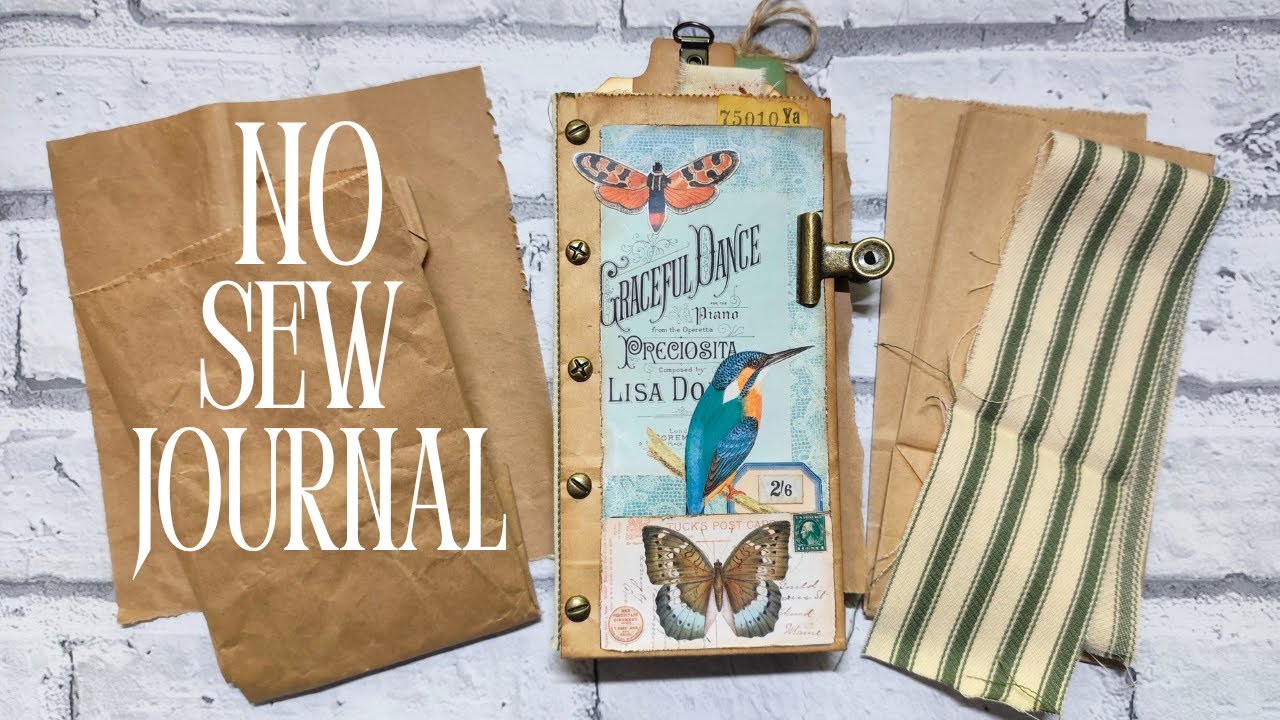 No Sew Paper Bag Journal