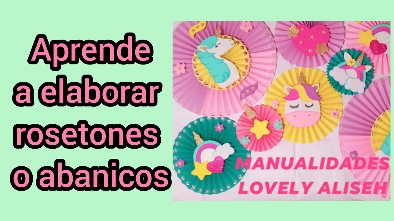 Cómo hacer rosetones o abanicos FÁCIL decoración, fiestas, cumpleaños, manualidades, eventos.