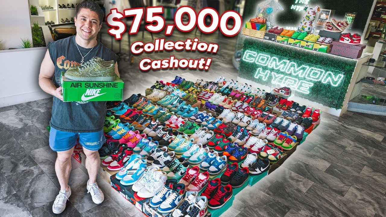 I Spent $75,000 on 101 Pairs of Rare Nikes! *My Biggest Deal Ever*