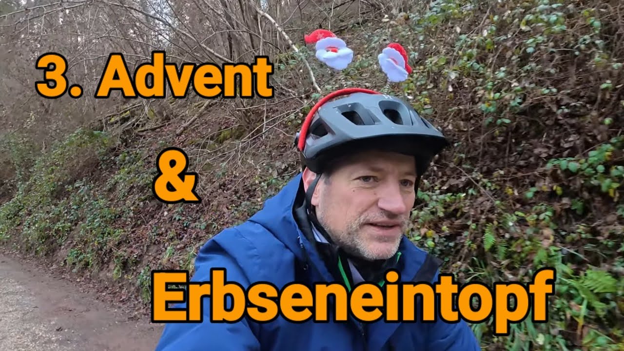 Erbseneintopf aus dem Bundeswehrkocher zum 3 Advent mit dem Gravelbike zum Heiligenberg Bin zu Fett