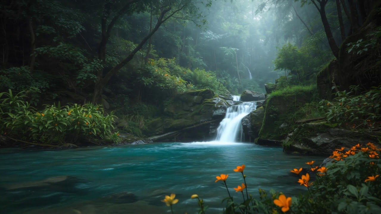 Calming Piano & Water Sounds 🌹 Relaxation for Sleep, Healing & Inner Peace,sleep Meditation 3