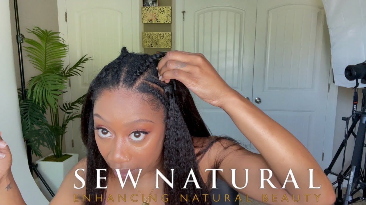 How to: Install your ShopSewNatural Kinky Straight Clip Ins in less than 10 minutes