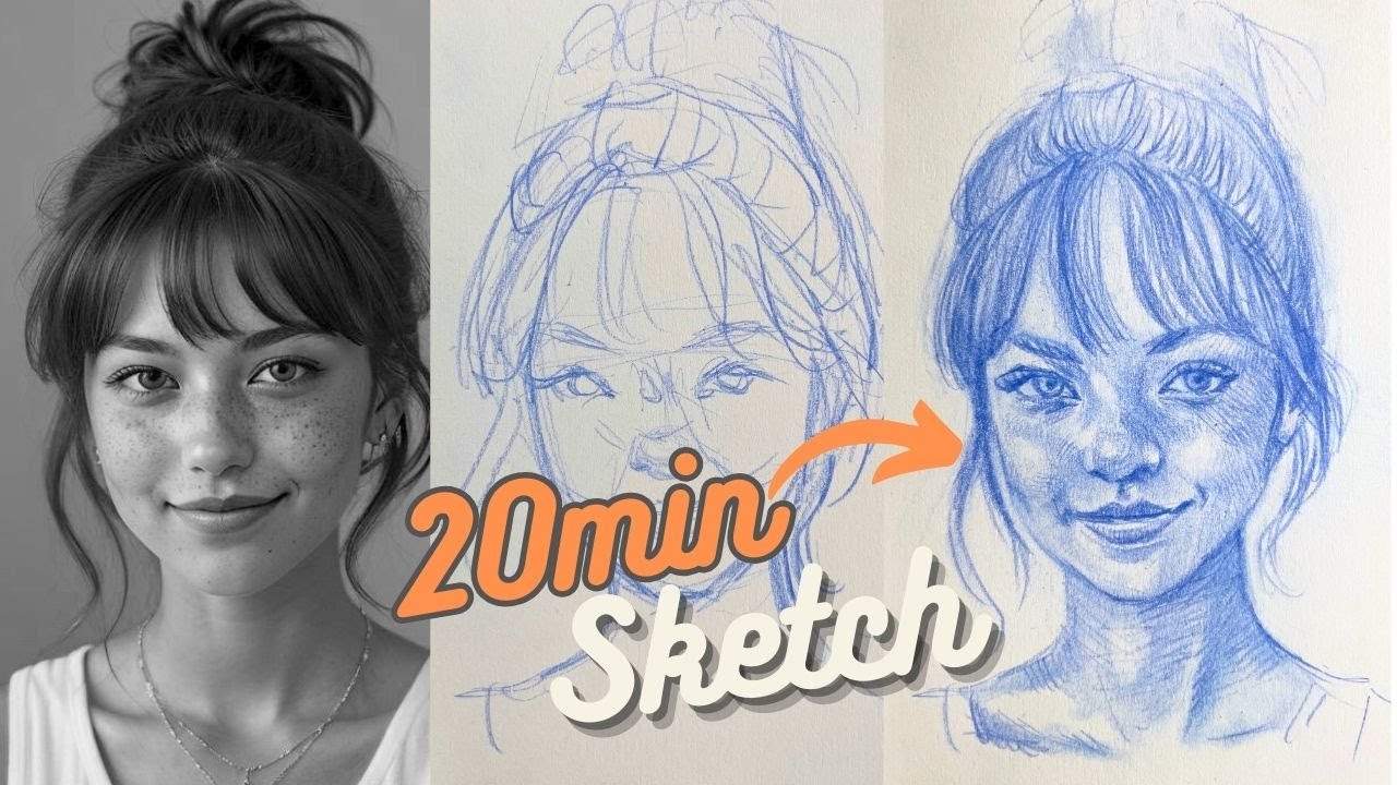 How to draw pencil portrait | sketch techniques