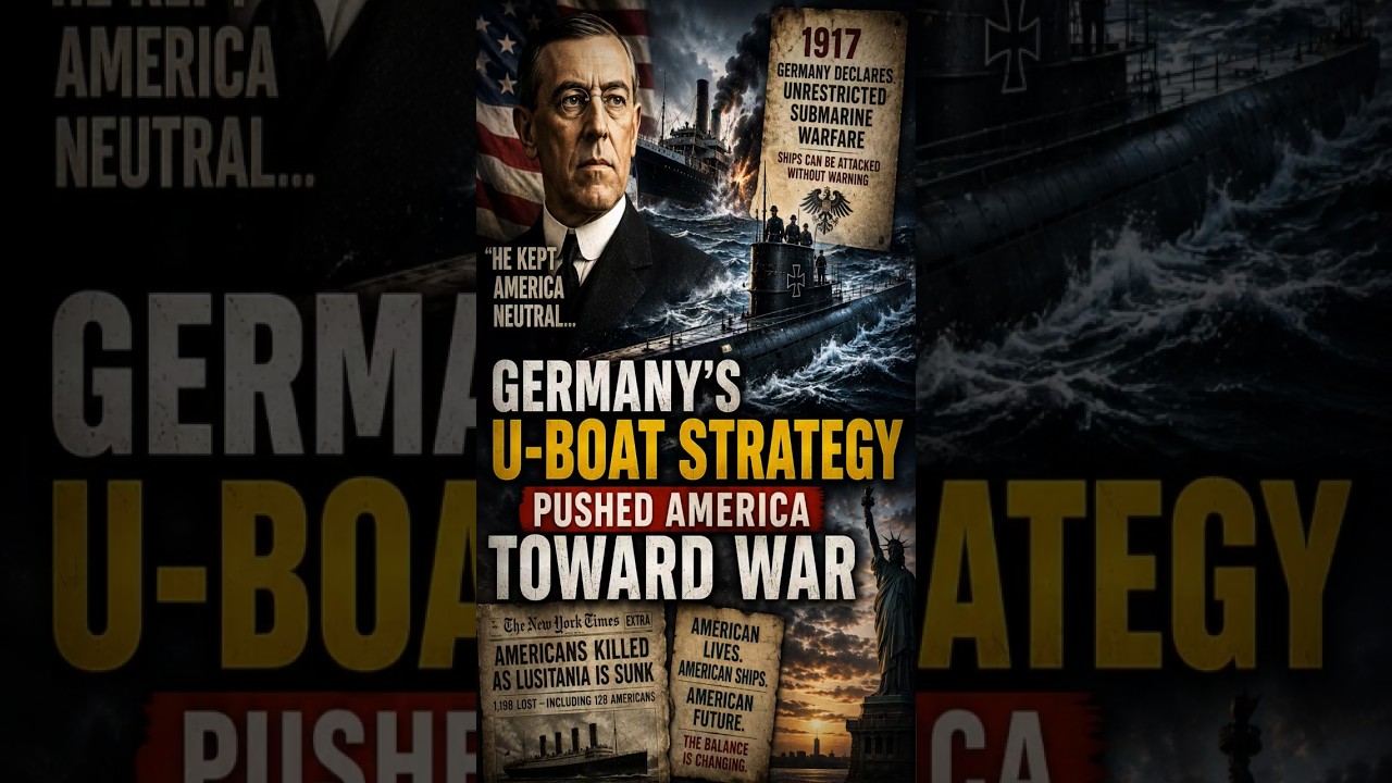 How Germany's U-Boat Strategy Pushed America Toward War || 
