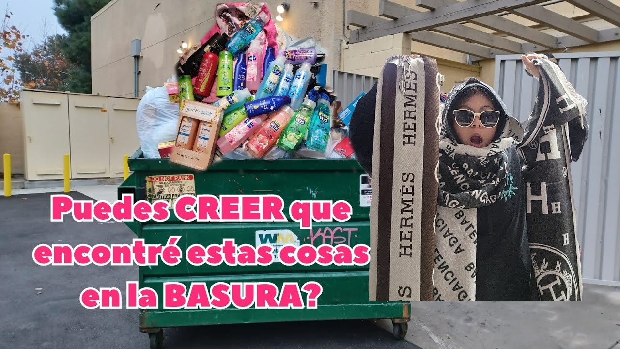 Encontre muchos SHAMPOO, bufandas de marcas carisimas en la basura #viral #entertainment