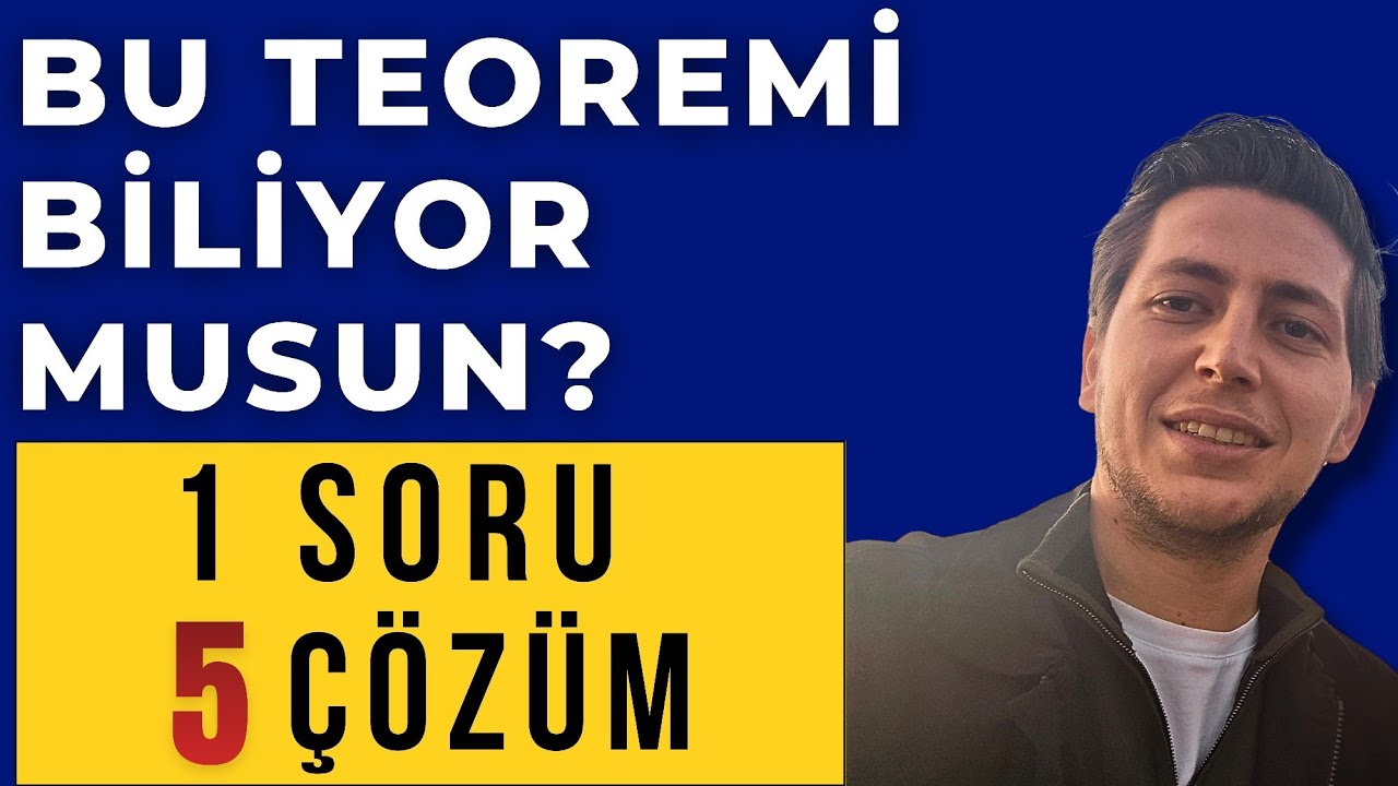 BİR SORU, BİRÇOK FİKİR #2 | GEOMETRİYE GİDEN BİR KRAL YOLU YOKTUR !