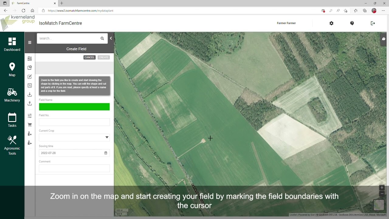 How to – IsoMatch FarmCentre – Create Application Map