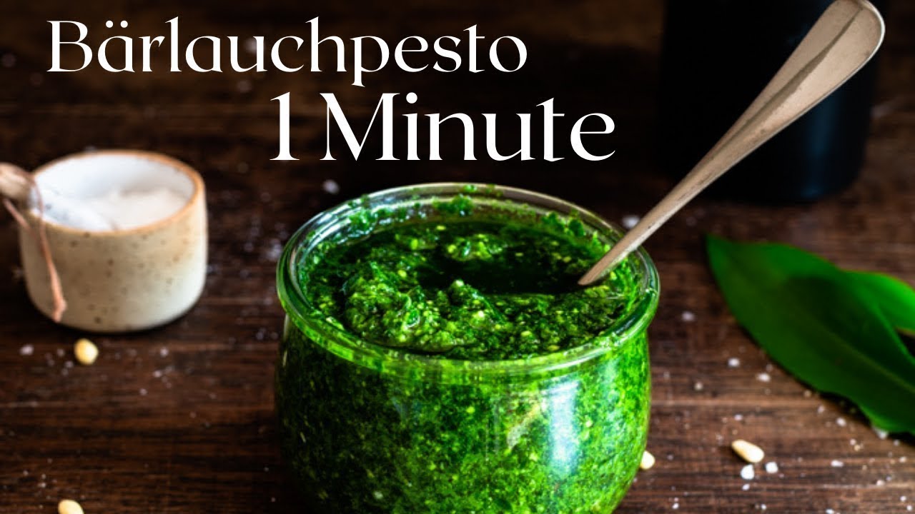 Bärlauchpesto in 1 Minute selber machen