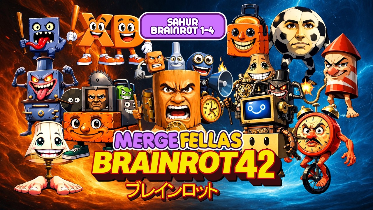 MindRotsu - SAHUR BRAINROT MERGE FELLAS Brainrot Anime Opening Song Ep42 (Official MV)