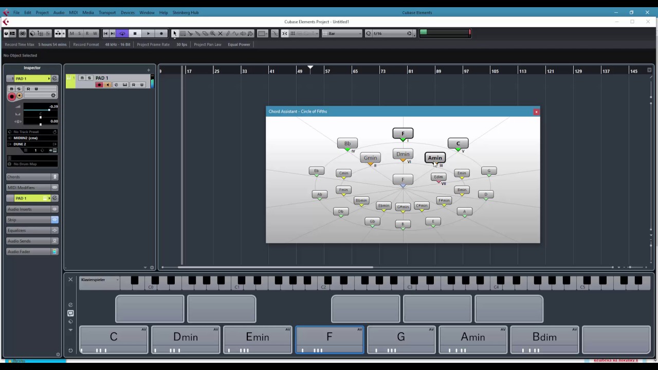 Cmaj string chords variations in Chord Assistant